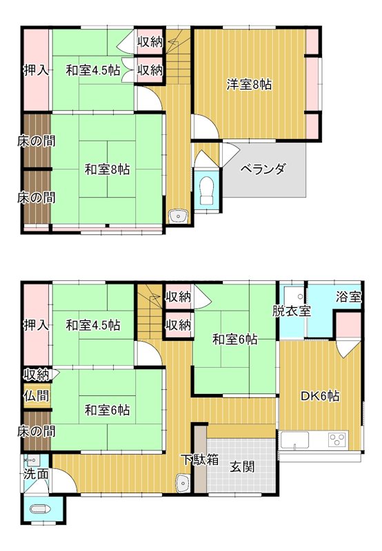 おおすみ貸家 間取り