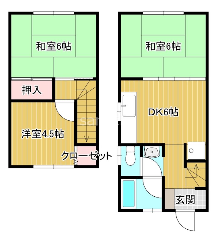 コーポ保立 間取り
