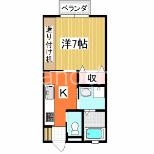 リバーパレス西小川　Ａ 間取り