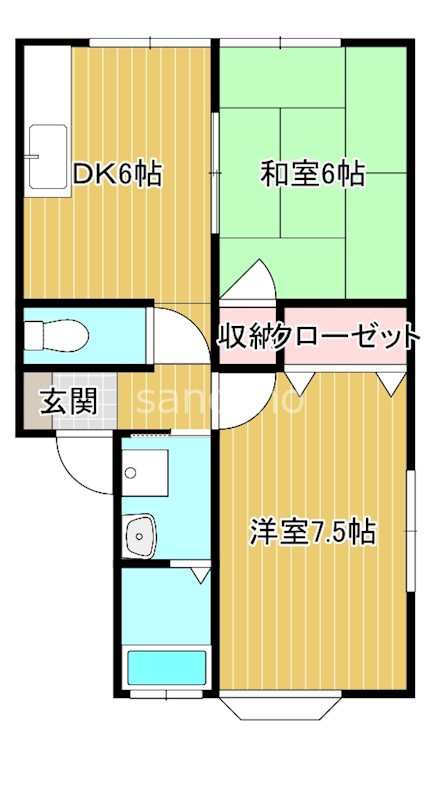 ハイツ小玉台B 間取り