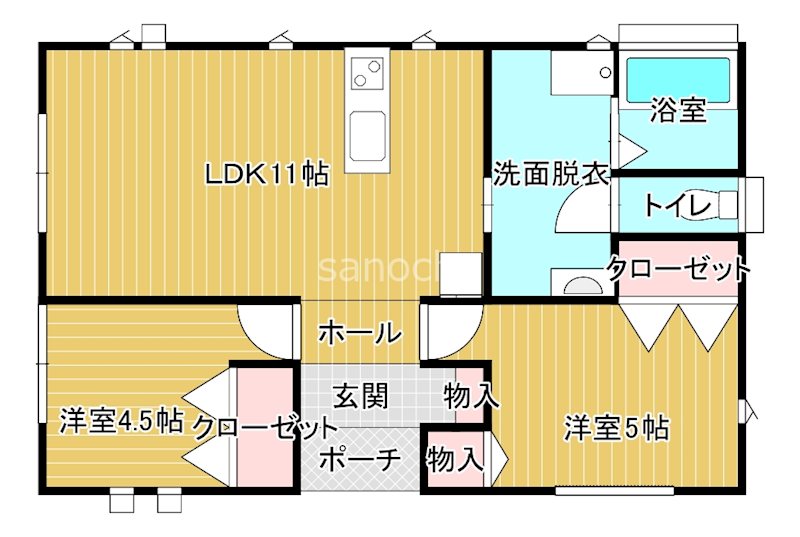 西小川町パレットタウン 間取り