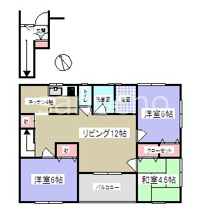 グランピアコーポＩ 間取り