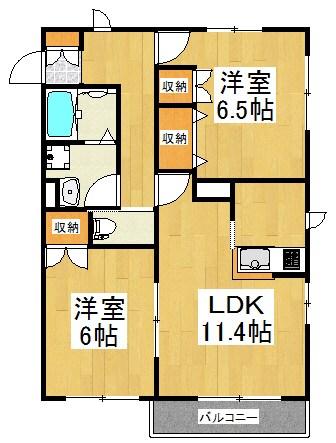 クロープ辛夷 間取り