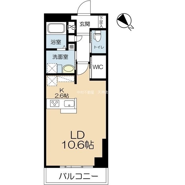 ラクレイス西新レジデンシャルタワー 間取り