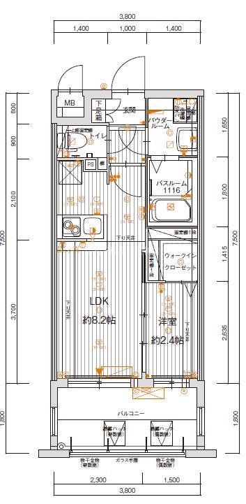 グランフォーレ博多駅東プレミア 間取り