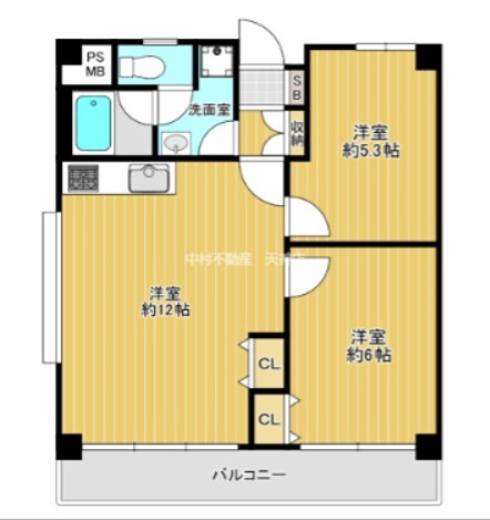 ダイアパレス野間 間取り