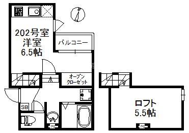 オーソクレーズ貝塚 間取り