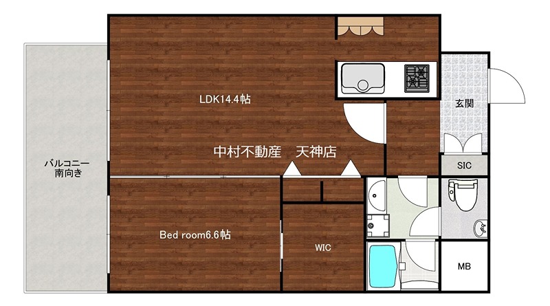 エグゼ博多コンドミニアム 間取り