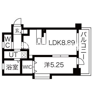 ラシュール・イン大橋南 間取り
