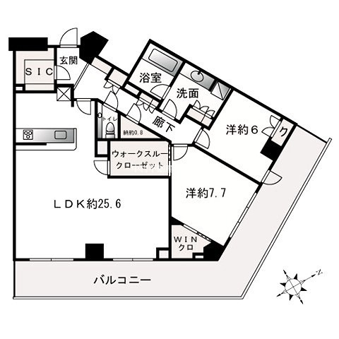 ザ・パークハウス福岡タワーズEAST 間取り