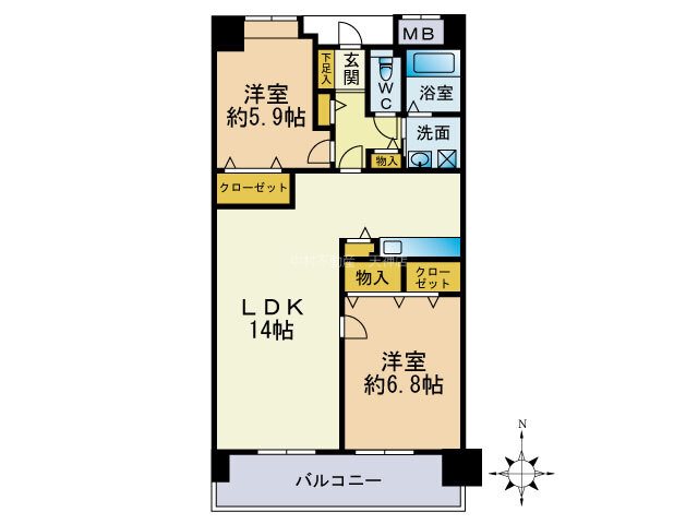 リジェール箱崎 間取り