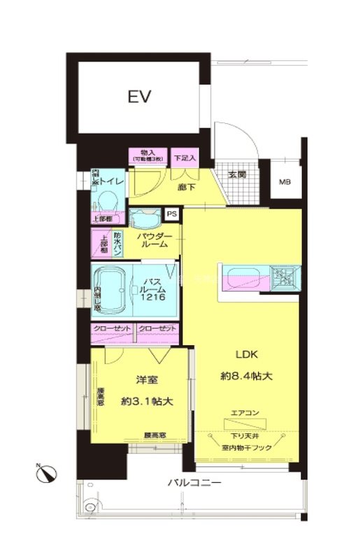 エフ・パルク高宮 間取り