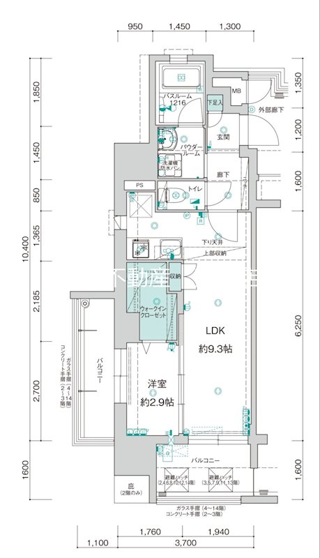 アクタス薬院グランプレイス 間取り