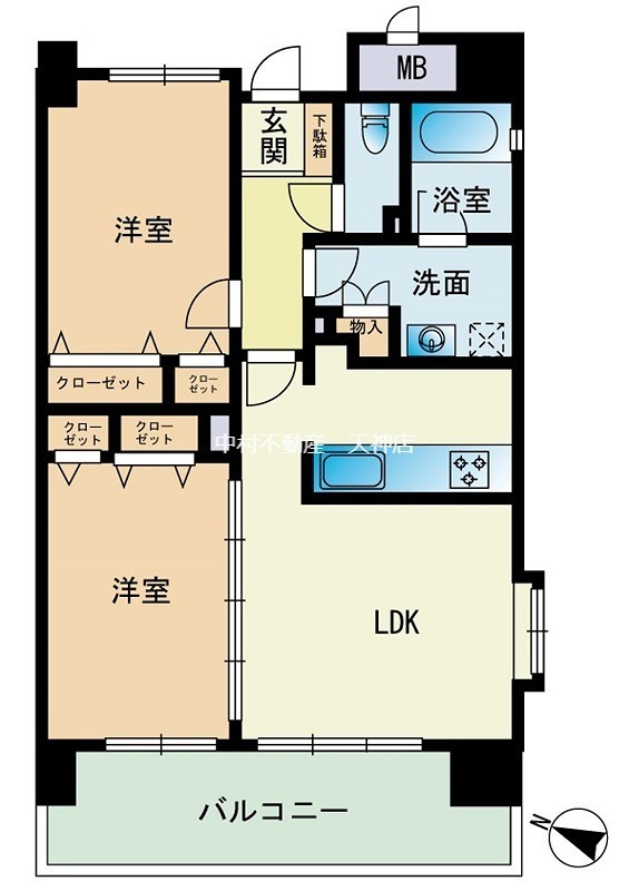 エコルクス赤坂Ⅱ 間取り