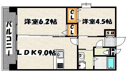 ラファセエスティーロ箱崎駅前 間取り