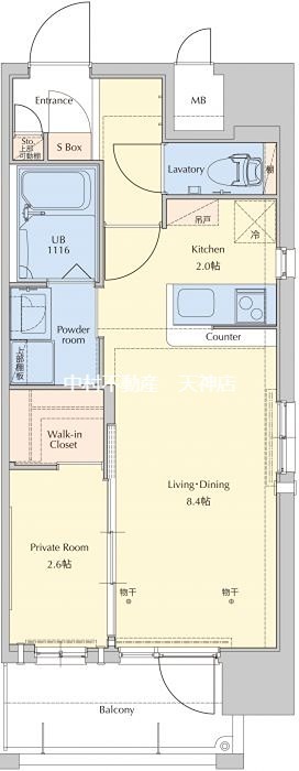 ネストピア博多駅前Ⅲ 間取り