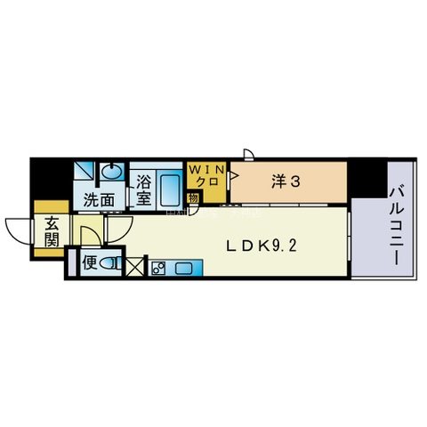 アトリオフラッツ大博町 間取り
