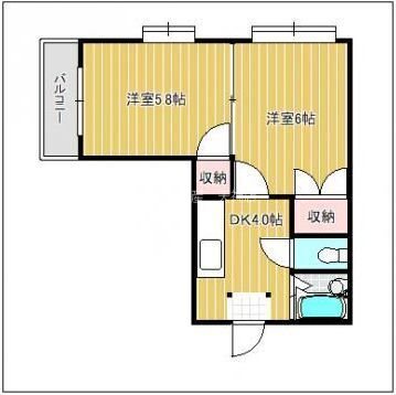 エリーナハイツ西新南Ⅰ 間取り