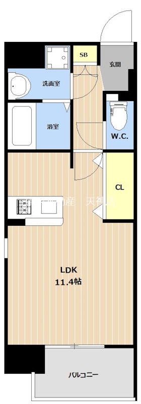 LIBTH県庁前 間取り