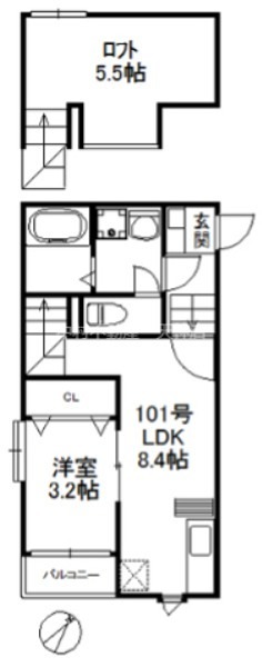 ポラリス箱崎駅東 間取り