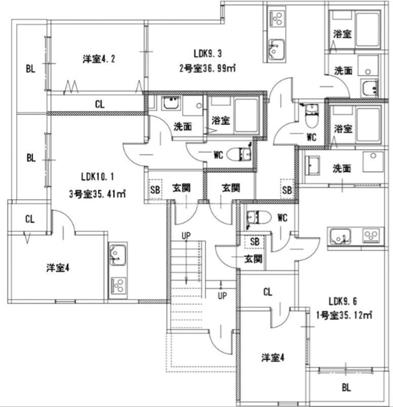 クリーク下山門Ⅰ 間取り