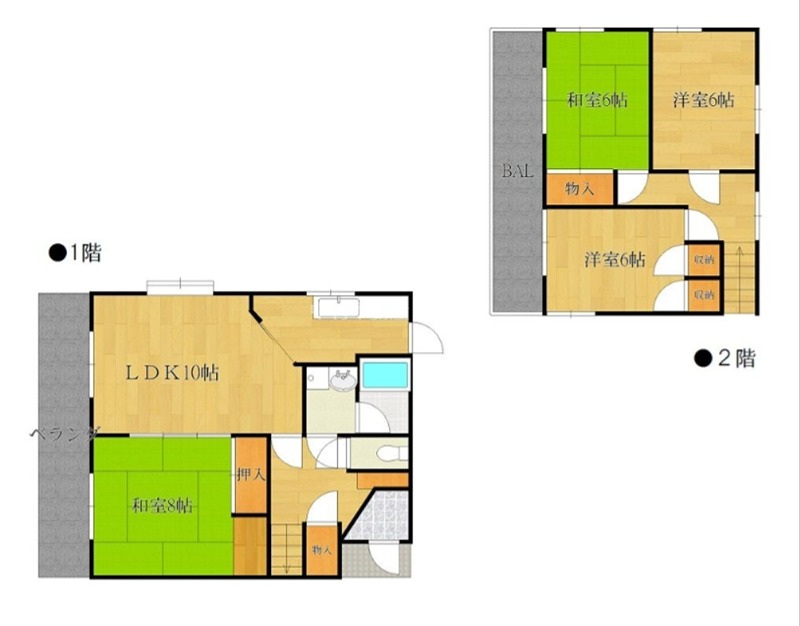 片江貸家 間取り