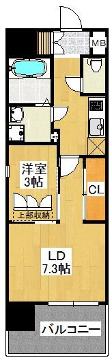 デルソーレ天神 間取り