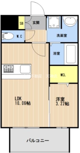 LIBTH姪浜駅前 間取り