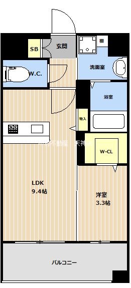 VALENTIA天神東 間取り