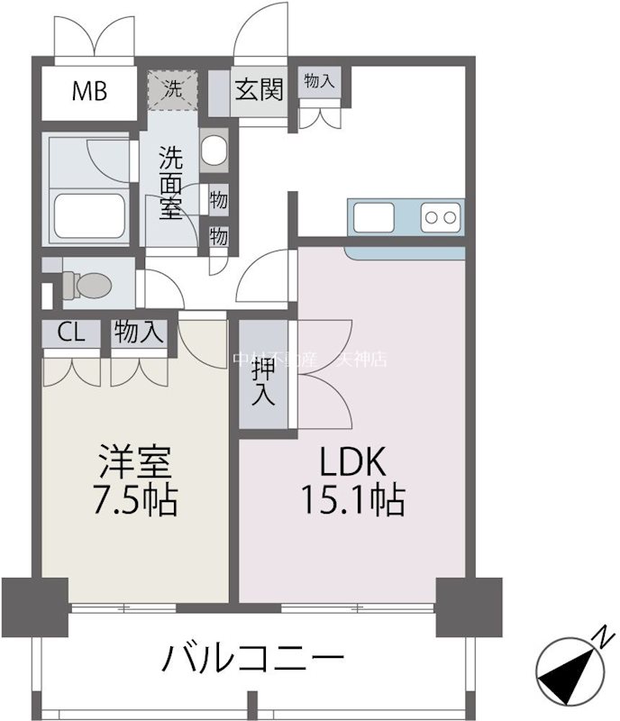 アビターレ薬院南 間取り