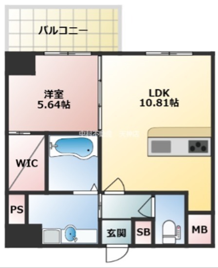 CREST西新 間取り
