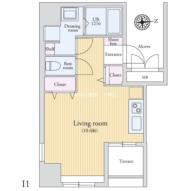ラクレイス薬院 間取り