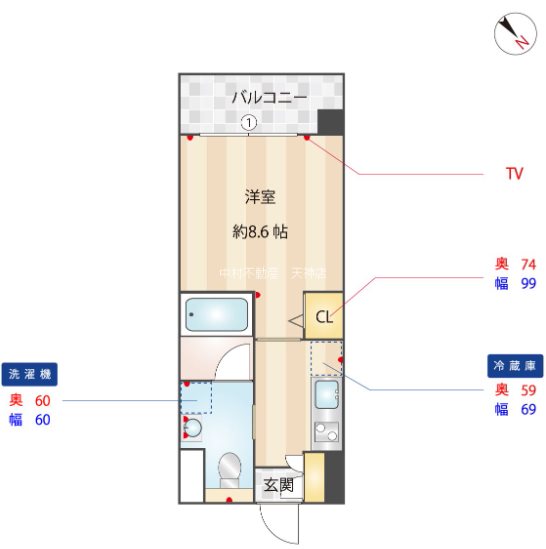 グランドシャルマン博多駅前 間取り