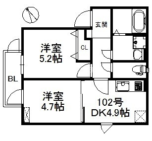 グランヒル箱崎 間取り