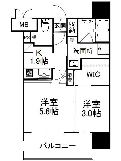 エンクレスト天神AVANT 間取り