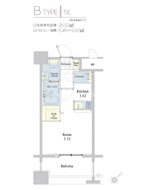 エンクレスト博多駅東Ⅱ 間取り