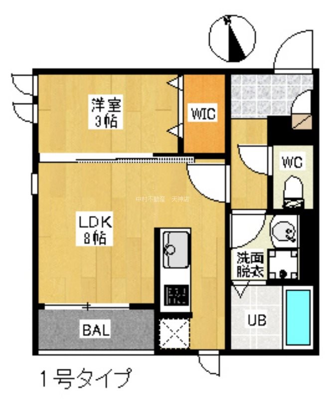 REGALEST姪浜 eclat（ｴｸﾗ） 間取り