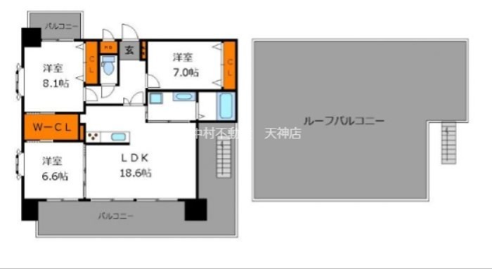 コンプレートSEKIJOU 間取り