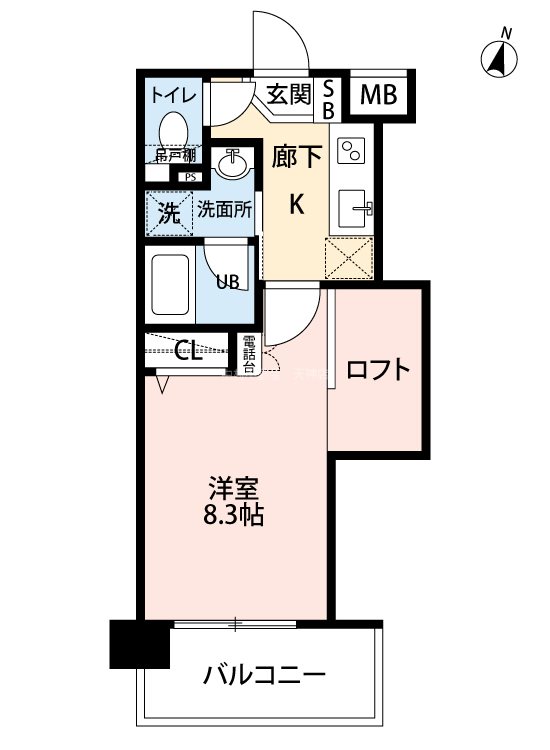 アクタス天神アネックス 間取り