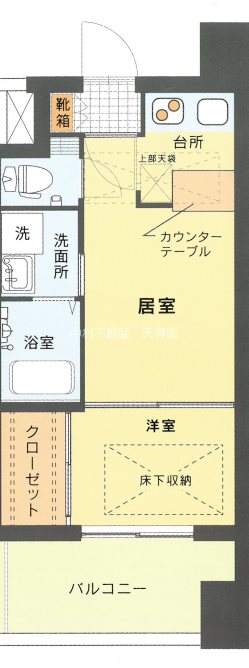 エステート・モア・天神 間取り