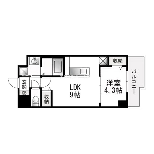 インプルーブ西新 間取り