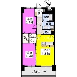 シャトーポルターダ博多南 間取り