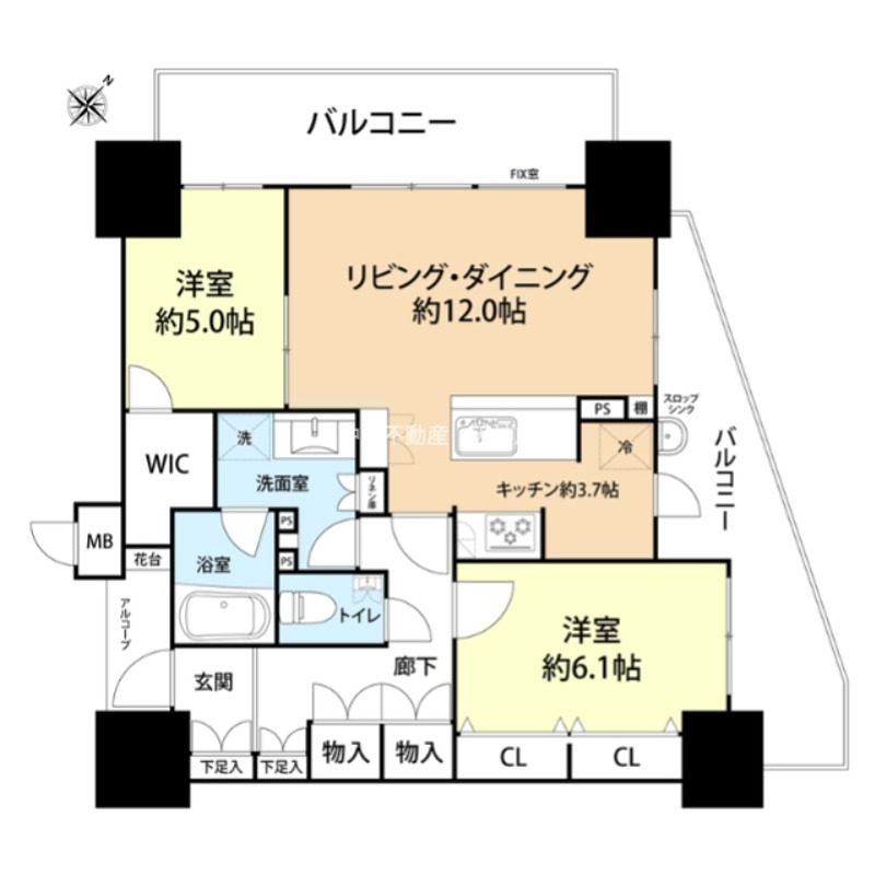 ウェリスサンリヤン薬院 間取り