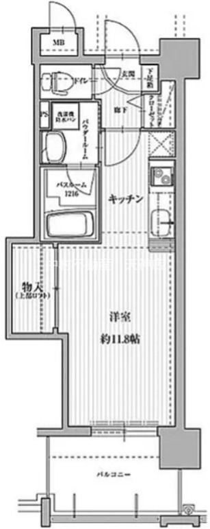 アクタス天神セントラルタワーⅡ 間取り