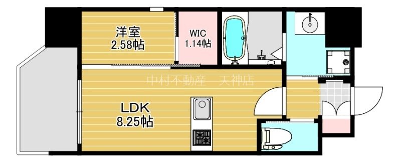 リファレンス竹下駅前 間取り