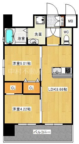ラファセルフィーナ天神 間取り