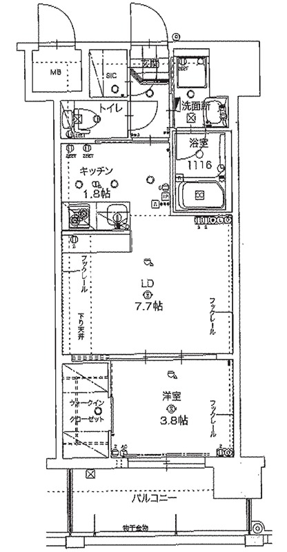 ALFACIO De Clave(アルファシオディクレイヴ) 間取り