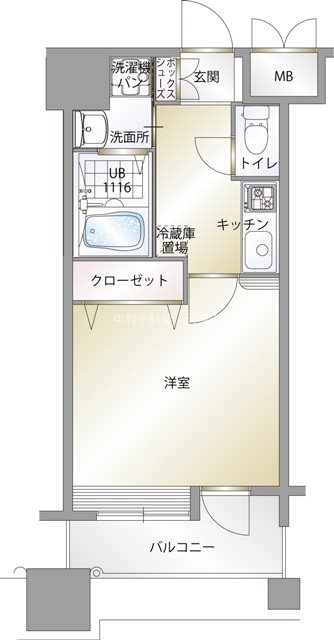 エンクレスト中呉服 間取り