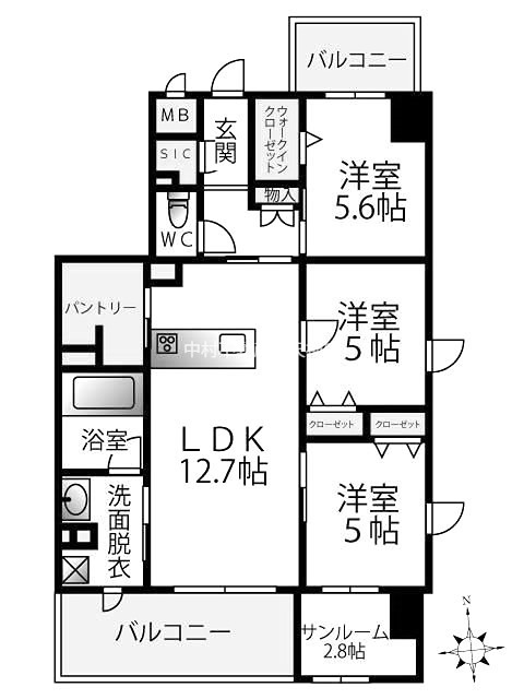 グランタイム都町 間取り