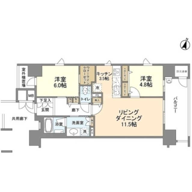 サンメゾン大濠公園北 間取り